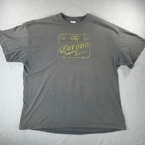 Vintage Corona Extra Tee Tennessee River 2XL Gray Faded Y2K Graphic